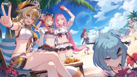 Honkai Impact 3rd, Honkai Impact, Art Archive, Summer Wallpaper, Summer Art, Wallpaper Pc, Ship Art, Anime Demon, Anime Images