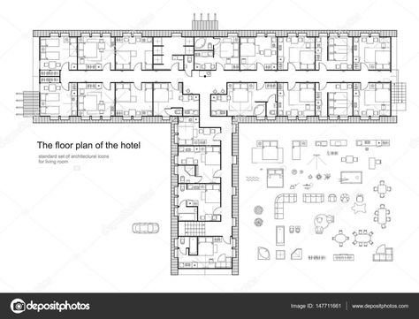 Furniture Symbols, Living Room Top View, Unique Layout Design, Home Layout Design, Hotel Room Plan, Hotel Room Design Plan, Room Layout Design, Floor Plan With Dimensions, Hotel Floor Plan