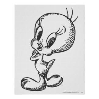 Tweedy Bird Tattoo, Tweety Drawing, Tweety Pie Tattoo, Tweetie Bird Tattoo, Twitty Bird Tattoo, Tweety Bird Tattoo, Tweety Bird Tattoo Black And White, Tweety Drawing Easy, Tweetie Bird Drawing