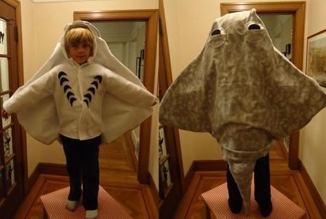 Not sure if this is usable... but pinning this sting ray costume all the same in case it is... Sting Ray Costume, Stingray Costume, Merman Costume, Starfish Costume, Mermaid Costume Makeup, Ray Costume, Concert Costumes, Under The Sea Costumes, Blob Fish