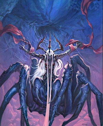 Lolth | Forgotten Realms Wiki | Fandom Spider Queen, Elves Fantasy, Mtg Art, Spider Art, Queen Art, The Elder Scrolls, Dark Elf, Arte Animal, Monster Art