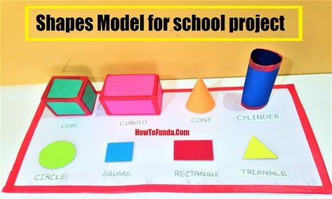 Shapes model for school project | mathematics models DIY Maths Project Ideas, Model For School Project, Maths Model, Factor Trees, Diy Science Projects, Science Exhibition, Geography Project, Physics Projects, Math Models