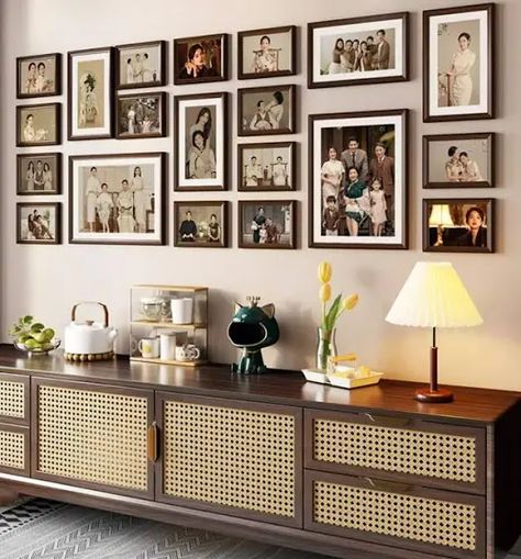 20 pieces solid wood wall mount photo frame set, picture frame set, wooden picture frames, gallery wall frames, gallery wall set | Google Shopping Picture Wall Gallery, Frame Picture Wall, Wood Frame Picture, Frames Gallery Wall, Hallway Gallery, Hallway Gallery Wall, Picture Gallery Wall, Picture Frame Set, Frame Picture