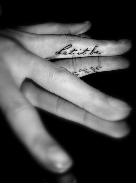 LOVE! however i was thinking middle finger... next one for sure! Let Them Tattoo On Finger, Let Them Finger Tattoo, Be Still Finger Tattoo, Believe Finger Tattoo, Middle Finger Tattoo For Women, Inner Finger Tattoos Words, Tiny Inner Finger Tattoo, Middle Finger Tattoo, Motherhood Tattoo