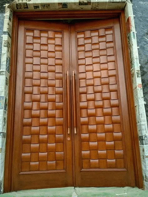 Top 40 Amazing Wooden Main Door Design Ideas - Engineering Discoveries South Indian Main Door Design, Main Door Design Ideas, Indian Main Door Designs, Anyaman Bambu, Pintu Interior, Main Doors, Flush Door Design, Door Design Ideas, House Front Door Design