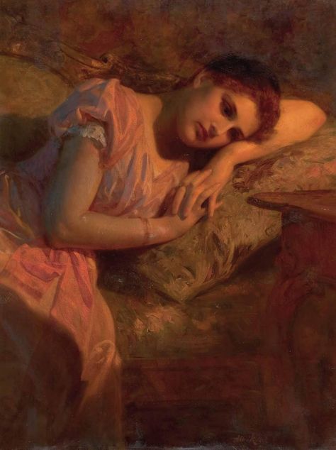 The Poet of Painting ~ Catherine La Rose: Albert RITZBERGER (1853-1915) ✿ John William Godward, Pre Raphaelite, Wise Women, Victorian Art, Intj, French Artists, Figurative Art, Beautiful Paintings, Traditional Art