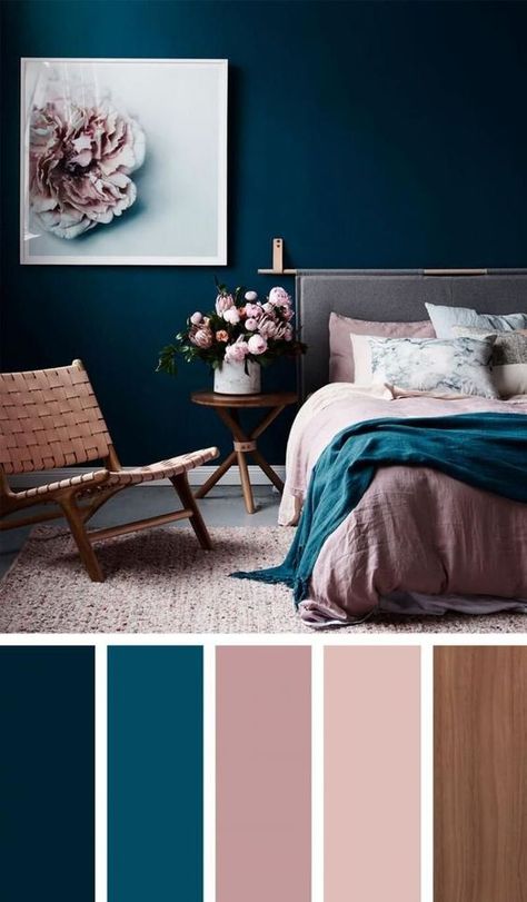 Lilac Bedroom, Small Basement Remodeling, Beautiful Bedroom Colors, Moody Bedroom, Living Room Color Schemes, Bedroom Decorating Ideas, Bedroom Color, Luxurious Bedroom, Room Color Schemes