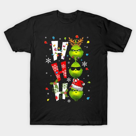 Grinch Christmas Shirt, Grinch T Shirt, Math Valentines, Grinch Shirts, Christmas T Shirt Design, Womens Christmas Shirts, Xmas Shirts, Grinch Christmas, Ho Ho Ho