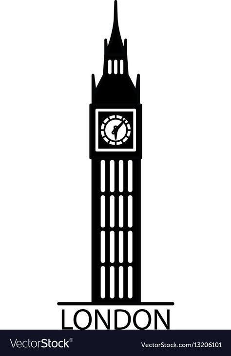 London Vector, London Clock Tower, Peter Pan Nursery, London Logo, Artistic Wallpaper, London Tattoo, Big Ben London, Silhouette Images, Clipart Black And White