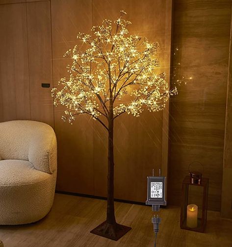 Amazon.com: Hairui Artificial Baby Breath Flowers Tree with Lights 5FT 126LED,Prelit Lighted Gypsophila twig Tree for Wedding Party Summer Christmas Holiday Decoration Indoor Outdoor Use : Home & Kitchen Christmas Tree Store, Best Artificial Christmas Trees, Tree Bark Texture, Tree With Lights, Bark Texture, Breath Flowers, Prelit Tree, Twig Tree, Wedding Wall Decorations