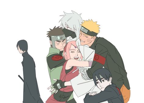 Team Kakashi, Yamato Naruto, Sai Naruto, Naruto Teams, Sasuke X Naruto, Kakashi Sensei, Snoopy Pictures, Naruto Sasuke Sakura, Naruto Kakashi