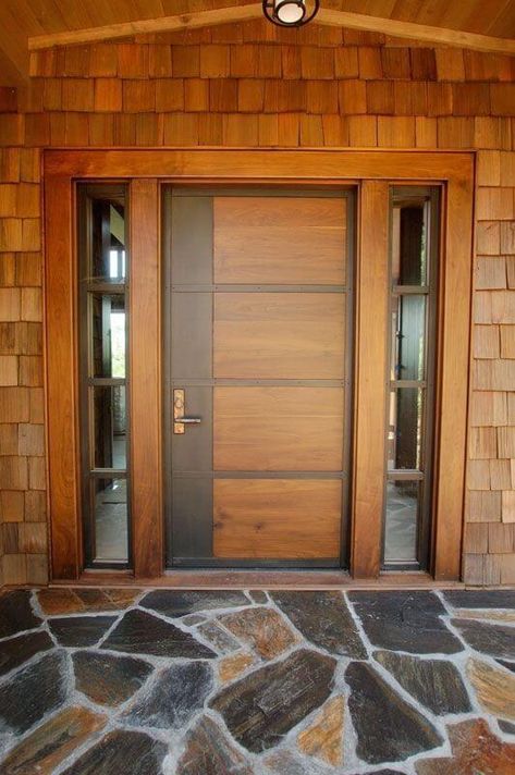 Stunning Wooden Main Door Design Ideas - Engineering Discoveries Main Door Design Ideas, Door Design Ideas, House Front Door Design, Modern Entrance Door, Modern Wooden Doors, Single Door Design, House Main Door Design, Main Entrance Door Design, Beautiful Front Doors