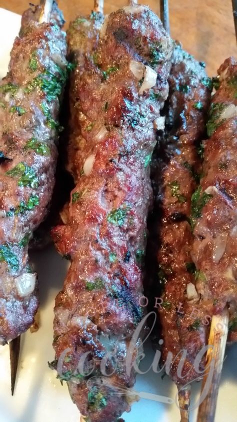 Grilled Kafta Kebabs Kafta Kabobs, Kafta Kabob Recipe, Barbeque Ideas, Lebanese Cuisine, Lebanese Food, Kabob Recipes, Bbq Food, Kebab Recipes, Turkish Food