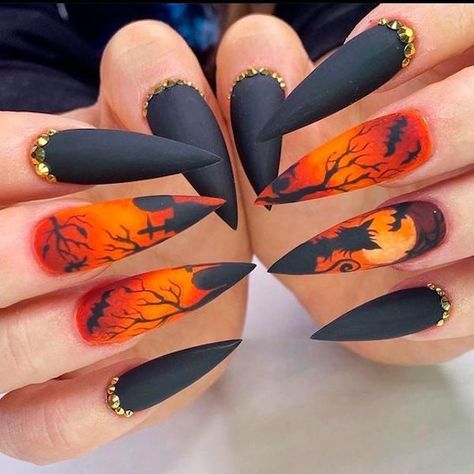 Halloween Acrylic Nails, Cute Halloween Nails, Manicure Nail Designs, Halloween Recipe, Wallpaper Halloween, Crafts Halloween, Nails Halloween, Aesthetic Halloween, Nails For Kids