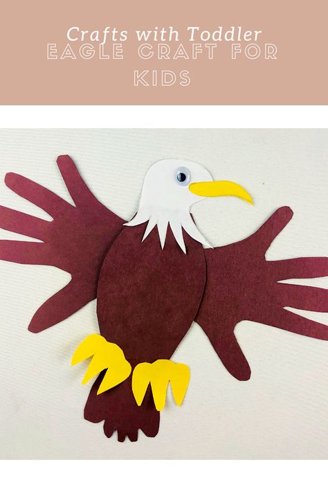 Eagle Paper Craft, Eagle Handprint Craft, Birds Craft Ideas, Birds Crafts For Kids, Birds Crafts, Birds Craft, Eagle Costume, Eagle Craft, Letter D Crafts