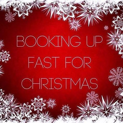 Have you booked yet? Appointments filling up fast Hair Appointment Quotes, Christmas Appointments, Nail Technician Quotes, Christmas Salon, The Meaning Of Christmas, Hair Salon Quotes, Salon Promotions, Massage Marketing, Skin Center