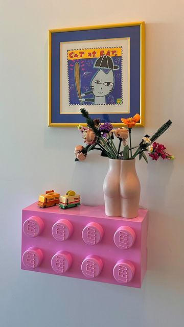 Dani Klarić on Instagram: "such a fun way to make a floating console! u can find it on my amazon favorites in bio 🫶🎀" Future Decor, Seni Mural, Diy Retro, Dopamine Decor, Bedroom Organization, Deco Studio, Cosy Room, Future Apartment Decor, Funky Home Decor