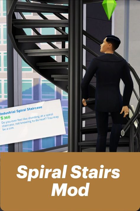 Sims 4 Expansions, Hey Boo, Spiral Stairs, Spiral Staircase, The Sims4, Sims Mods, Sims 4 Cc, Sims 4 Mods, The Sims 4