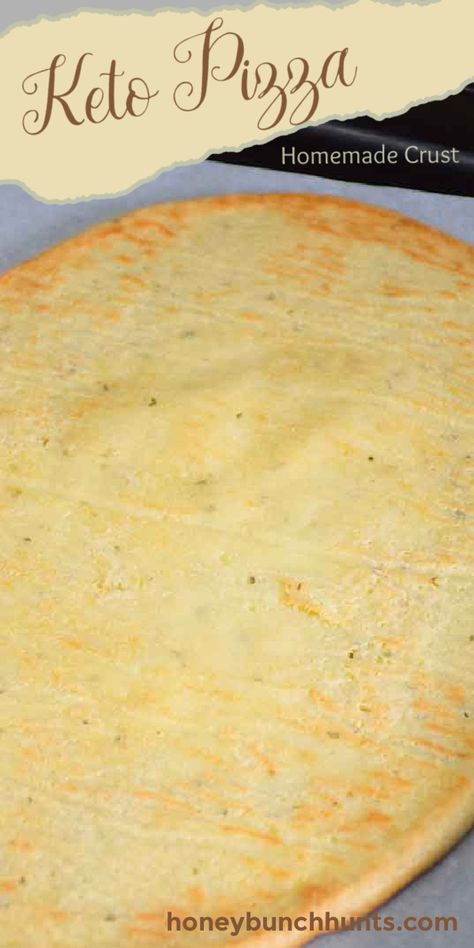 Our favorite pizza crust and the only one we make that is keto friendly.  #keto #pizzacrust #lowcarb #almondflour #HHrecipes #pizza Keto Pizza Crust Recipe, Recipe With Almond Flour, Low Carb Pizza Crust, Keto Pizza Crust, Almond Flour Pizza Crust, Low Sugar Diet Recipes, Homemade Crust, Dinner Recipes Healthy Low Carb, Healthy Low Carb Snacks