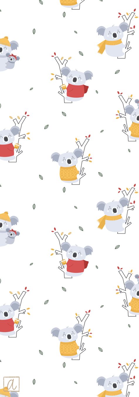 Koala Background Wallpapers, Koala Wallpaper Iphone Cute, Cute Koala Wallpaper, Weather Nursery, Koala Wallpaper, Koala Cute, Koala Illustration, Koala Drawing, Koala Art