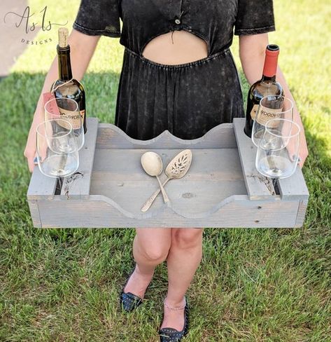 Bridgerton High Tea, Wine Serving Trays, Wood Cooler, Party Cooler, Wine Tray, Diy Serving Tray, Tea Time Party, Wood Projects That Sell, Wood Shop Projects