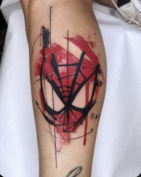 Spider Man Tattoo, Spiderman Tattoo, Character Tattoos, Marvel Tattoos, Red Ink Tattoos, Cute Tiny Tattoos, Tatuaje A Color, Simplistic Tattoos, Skin Art