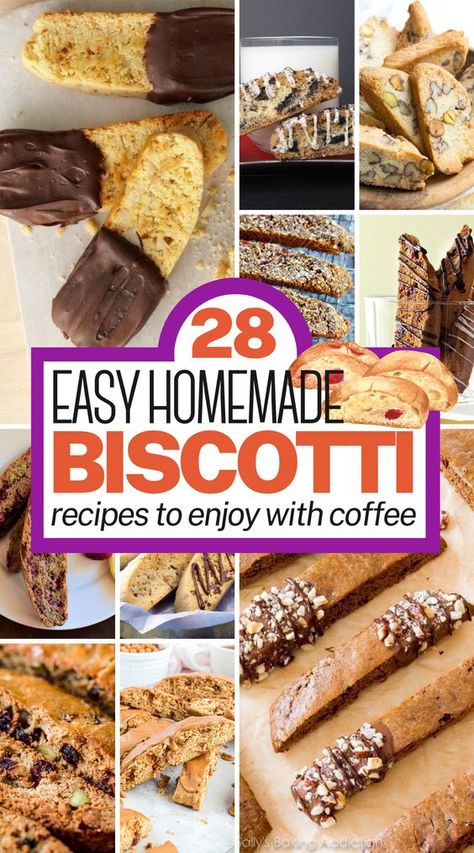 Pair your coffee with these delightful biscotti recipes. They're crunchy, tasty, and perfect for dunking! Apple Cinnamon Biscotti, Diy Biscotti Recipes, Homemade Biscotti Recipe, Basic Biscotti Recipe, Biscotti Recipes Best, Best Almond Biscotti Recipe, Soft Biscotti Recipe, Almond Biscotti Recipe Italian, Christmas Biscotti Recipe