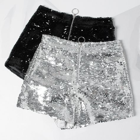 Festival Mode, Dance Shorts, Sequin Decor, Sequin Shorts, Pole Dance, Pole Dancing, O Ring, Bell Bottoms, Fashion Pants