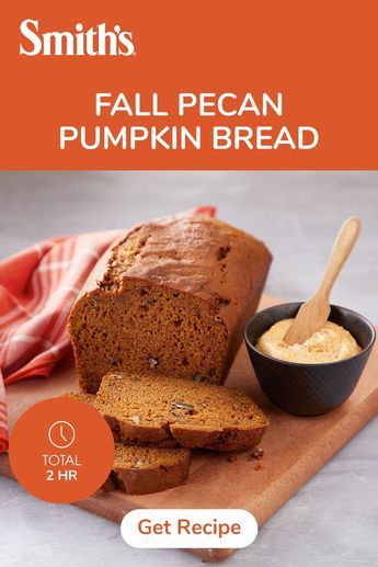 A moist and delicious harvest time bread enhanced with the addition of a flavorful, seasonal cream cheese spread. Pumpkin Pecan Bread, Cream Cheese Spread Recipes, Pecan Pumpkin, Easy Pumpkin Dessert, Cream Cheese Spread, Pumpkin Cream Cheese, Pumpkin Cream Cheeses, Pumpkin Recipes Dessert, Cream Cheese Spreads