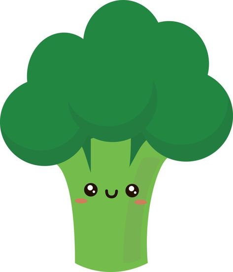 Cute broccoli, illustration, vector on white background. Broccoli Illustration, Broccoli Drawing, Cute Broccoli, Doodle Drawings, Illustration Vector, School Crafts, Felt Crafts, Broccoli, Art Inspo