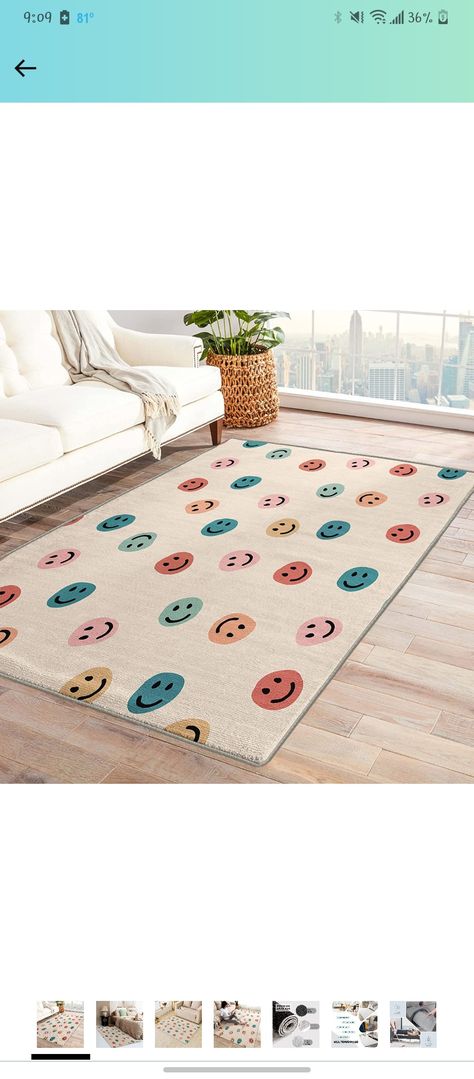 Rugs For Classroom, Neutral Classroom Rug, Classroom Rug Ideas, Teacher Rugs, Smiley Face Rug, Teacher Vision Board, Classroom Rugs, Classroom Carpets, Elementary Classroom Themes