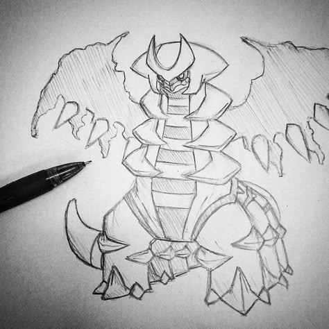 Giratina Drawing, Giratina Art, Greninja Drawing, Pokemon Drawings Sketches, Drawing For Halloween, Giratina Pokemon, Baseball Drawings, Pokemon Painting, 151 Pokemon