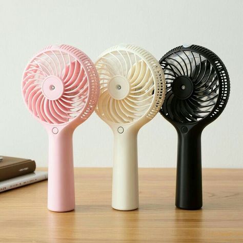 Kipas Angin Portable, Alat Makeup, Handheld Fan, Fan Fashion, Cute School Supplies, Portable Fan, Hand Held Fan, Girly Accessories, Cool Gadgets To Buy