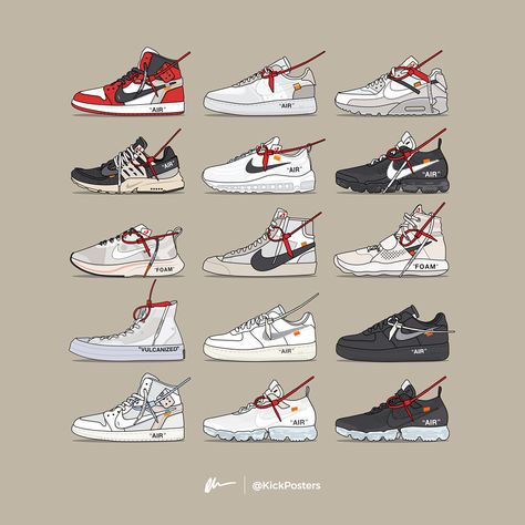 What’s your favourite Off-White Collab? Pick one?! Comment below...👇🏻💬 — SWIPE ⬅️ Prints available at KickPosters.com — Everyone will know… Shoe Wallpapers, Hypebeast Shoes, Off White Wallpapers, Nike Poster, Jordan Shoe, Sneakers Wallpaper, Nike Art, Pizza Art, Hype Beast