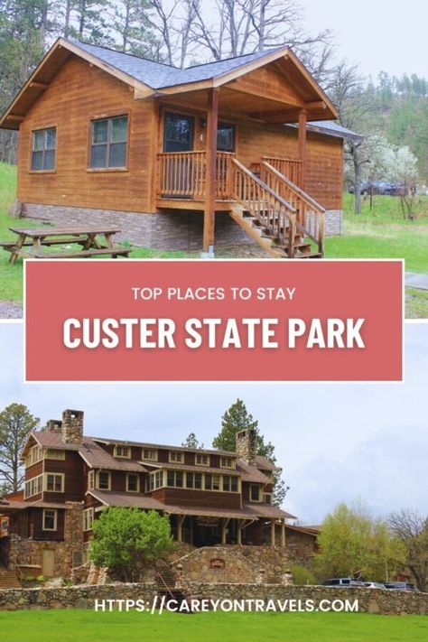 Custer State Park Lodging Review: Top 4 Places to Stay in the Park - Carey On Travels Custer State Park South Dakota, Lodge Room, Sylvan Lake, Horse Camp, Game Lodge, Custer State Park, Lodge Cabin, Utah Travel, Lake Lodge