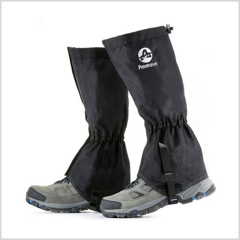 Pasanava Leg Gaiters Waterproof and Adjustable Walking Snow Gaiters with TPU Foot Strap for Hiking,Hunting,Backpacking and Ou Leg Gaiters, Hunting Backpacks, Outdoor Climbing, Snow Boot, Ski Boots, Snow Boots, Nice Shoes, Winter Boot, Backpacking