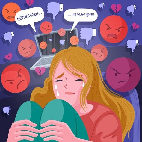 Poster About Cyberbullying, Netiquette Poster, Cyberbullying Poster Design, Poster Cyberbullying, Impact Of Social Media, Cv Original, Social Media Art, Character Illustration, Graphic Resources