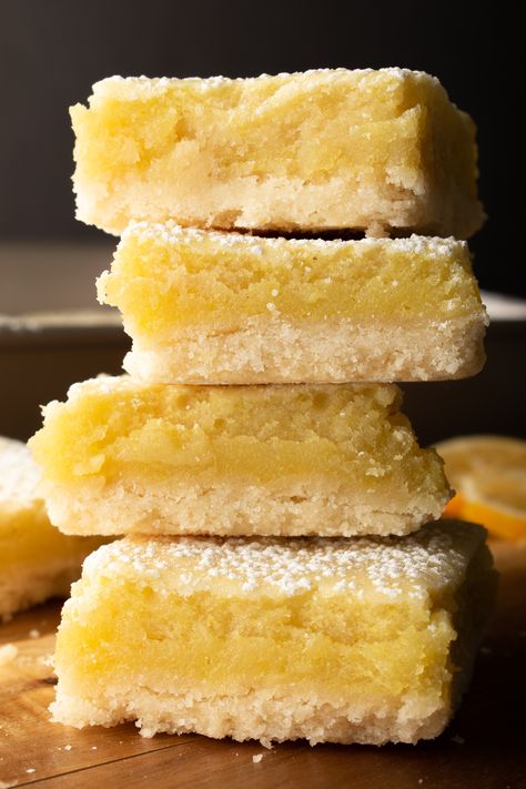 Vegan Lemon Bars Recipe, Vegan Lemon Squares, Baked Slices, Oatmeal Bars Vegan, Vegan Baked Goods, Vegan Lemon Bars, Vegan Bars, Weekend Baking, Baking Vegan