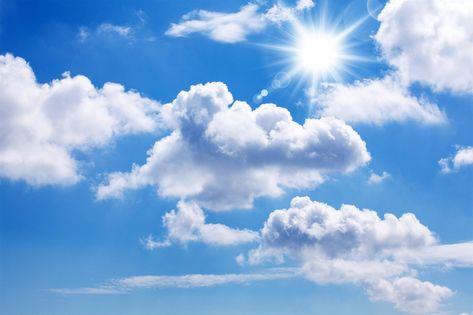 Sunny Blue Sky White Clouds | AJ Wallpaper Blue Sky Photography, Blue Sky Wallpaper, Sky Day, Blue Sky Clouds, Nature Background Images, Sky Images, Download Hair, Png Art, Reference Pics