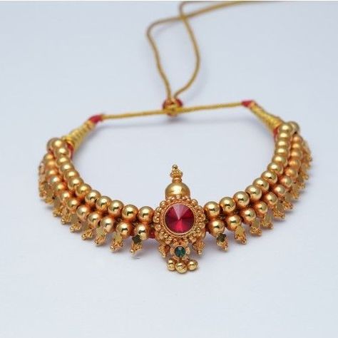 Gold Thushi Design, Wax Gold Jewellery, Thushi Necklace Gold Designs, Thushi Necklace Gold, Thushi Designs, Moti Jewellery, Thushi Necklace, Wax Necklace, Ganesh Design