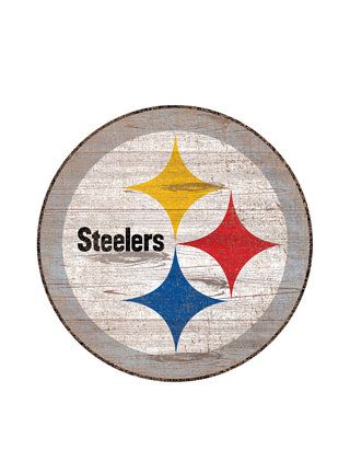 Fan Creations NFL Pittsburgh Steelers Distressed Logo Cutout Sign | belk Pittsburgh Steelers Crafts, Steelers Sign, Wooden Logo, Pittsburgh Steelers Logo, Nfl Steelers, Distressed Walls, Pittsburgh Steelers Football, Steelers Fan, Steelers Football