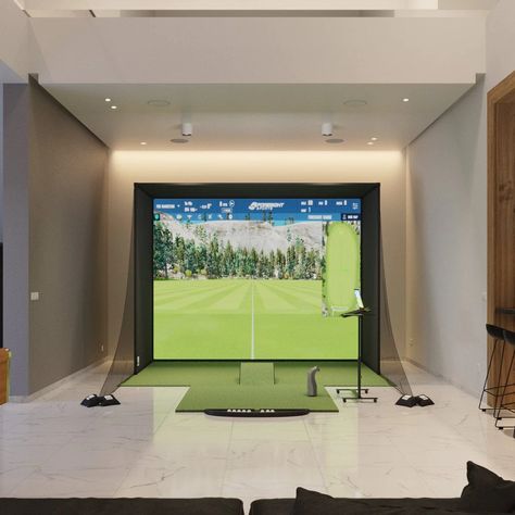 Home Golf Simulator, Impact Screen, Golf Simulator Room, High Speed Camera, Golf Mats, Indoor Golf, Golf Net, Golf Simulator, Golf Simulators