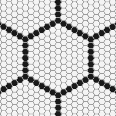 Metro Geo 11" x 12" Hex Porcelain Mosaic Sheet Wall & Floor Tile Bistro Tile Floor, Hex Tile Floor, Affinity Tile, White Hexagon Tiles, Mosaic Tile Kitchen, Fireplace Facade, Hex Tile, Mosaic Floor, Merola Tile