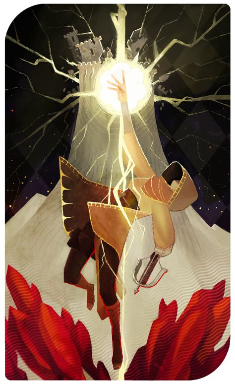 Book Art Ideas, Dragon Age Tarot Cards, The Tower Tarot, Dragon Age Inquisition, Tarot Cards Art, Tarot Art, 판타지 아트, Art And Illustration, The Tower