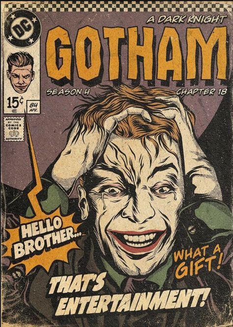 Dc Comic Books Covers, Old Comic Art Style, Old Comics Aesthetic, Dc Comics Aesthetic, Vintage Comic Cover, Joker Comic Book, Dc Poster, Comic Wall, Dc Comics Poster