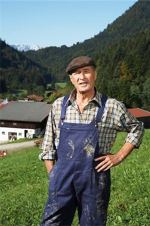 Pictures of old man in overalls and hat Stock Photos - Page 1 : Masterfile Man In Overalls, Farmer Overalls, Men In Overalls, Old Man Pictures, Farmer Outfit, Farm Clothes, Overalls Men, Trailer Park, Old Men