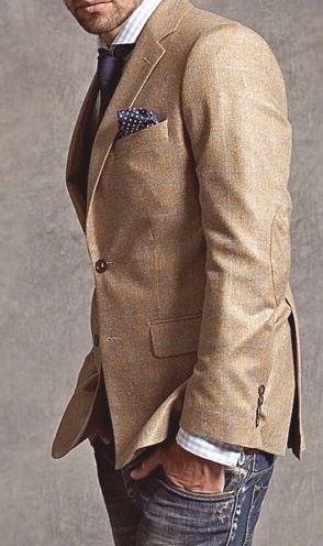 . Sport Coat And Jeans, Men Beards, Terno Slim, A Man In A Suit, Man In A Suit, Herren Style, Tan Jacket, Sharp Dressed Man, Well Dressed Men