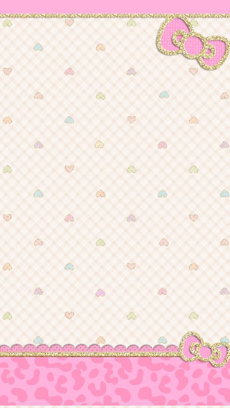 ❤LOve Pink~: Pink Ribbon Hearts Wallpaper❤ Hello Kitty Backgrounds For Tarpaulin, Power Wallpaper, Hello Kitty Images, Bow Wallpaper, Hello Kitty Themes, Bling Wallpaper, Hello Kit, Hello Kitty Backgrounds, Hello Kitty Art