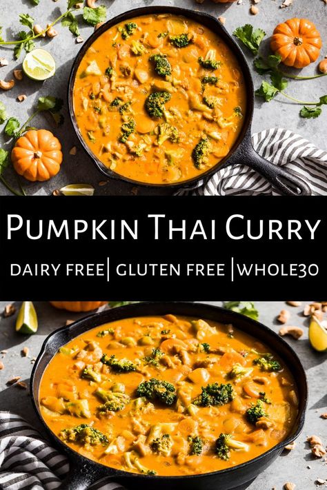 Fall Dinner Recipes Healthy Instant Pot, Veggie Comfort Food, Gluten Dairy Free Dinner, Easy Dairy Free Meals, Dairy Free Gluten Free Recipes, Paleo Fall Recipes, Paleo Pumpkin Recipes, Pumpkin Chicken, Pumpkin Recipes Dinner