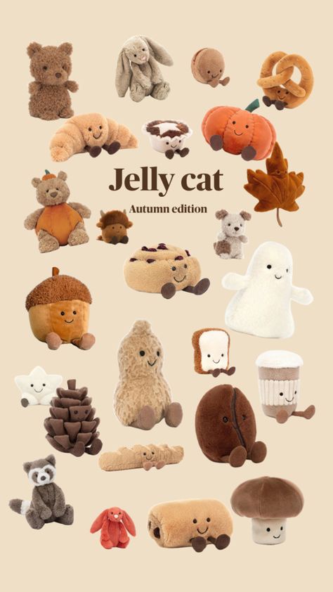 Jelly Cat Autumn 🍂 edition Halloween Jelly, Jellycat Toys, Boo Baskets, You Get Me, Jelly Cat, Jellycat Stuffed Animals, Cute Squishies, Cute Gifts For Friends, Stuffed Animal Cat